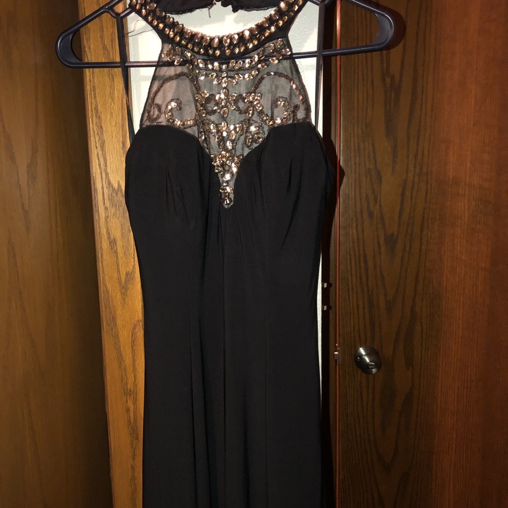 long black prom dress
